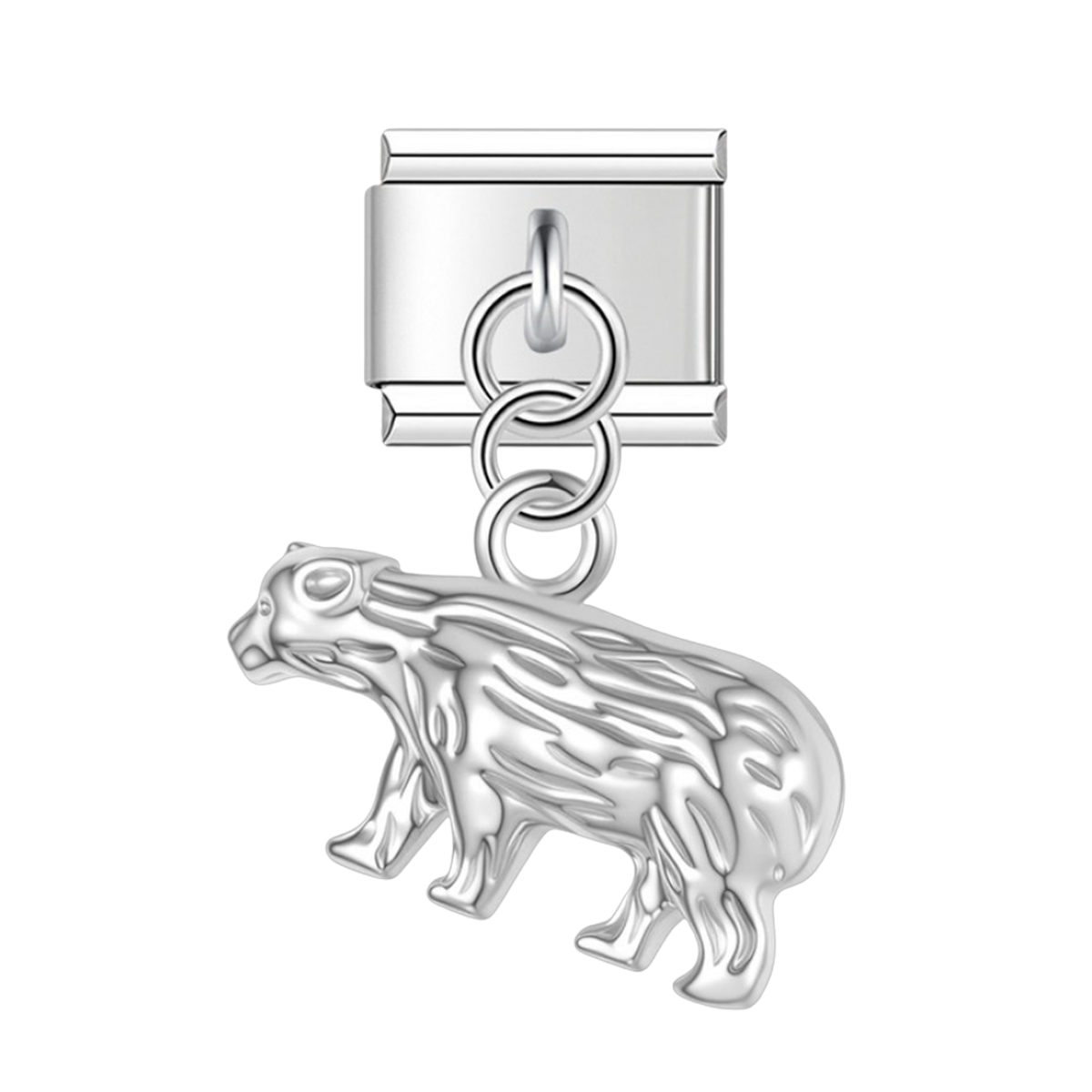 Bear – silver Italian pendant charm by Italycharm