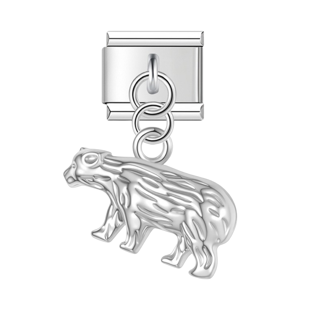 Bear – silver Italian pendant charm by Italycharm