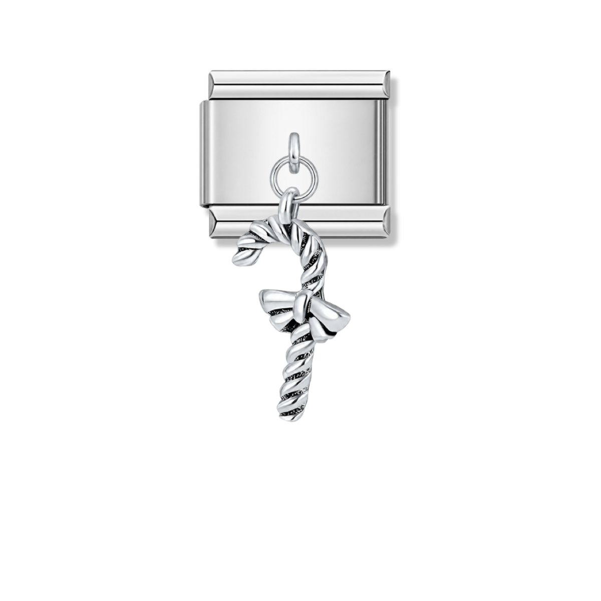 Silver Twisted Candy – silver Italian pendant charm by Italycharm