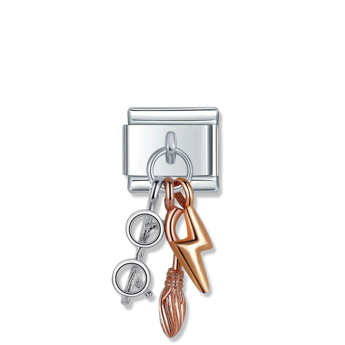 Wizard Trio Trinket - Silver Pendant Charm
