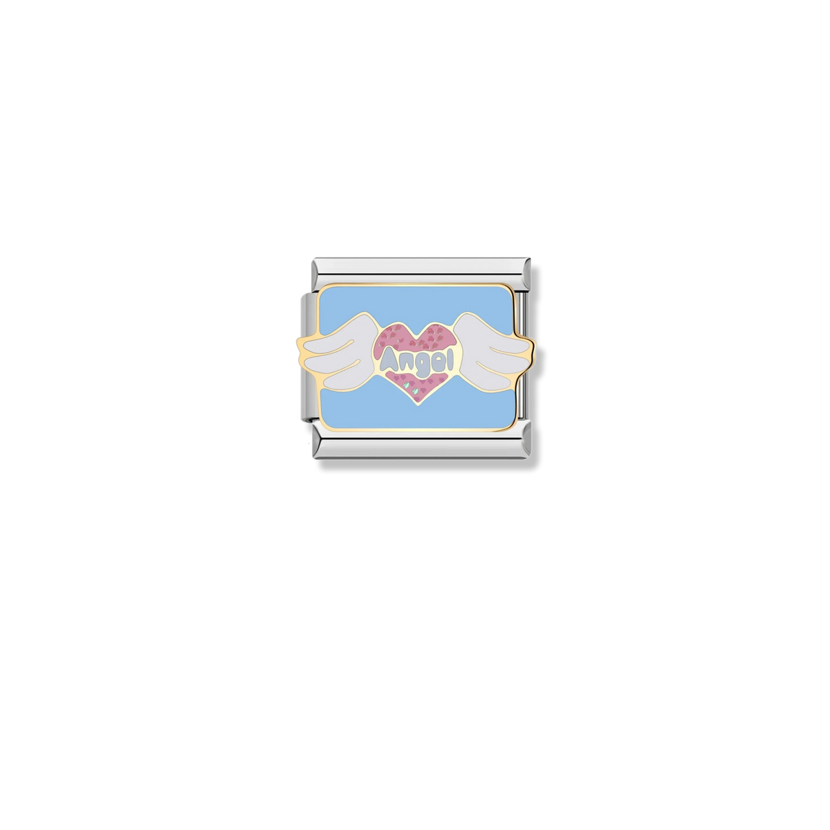 Angel Winged Heart - Silver Charm