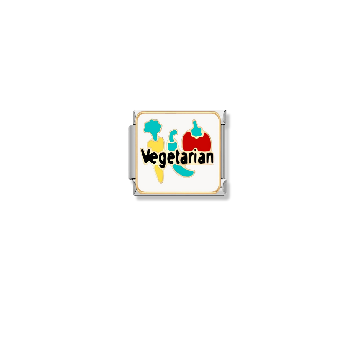 Vegetarian - Gold Charm