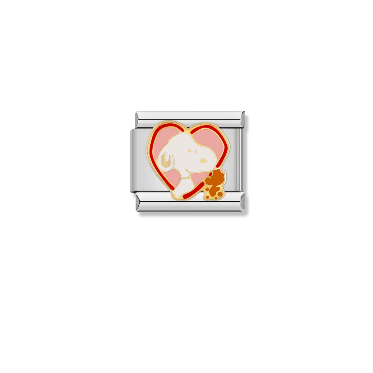Snoopy Love Heart - Silver Charm