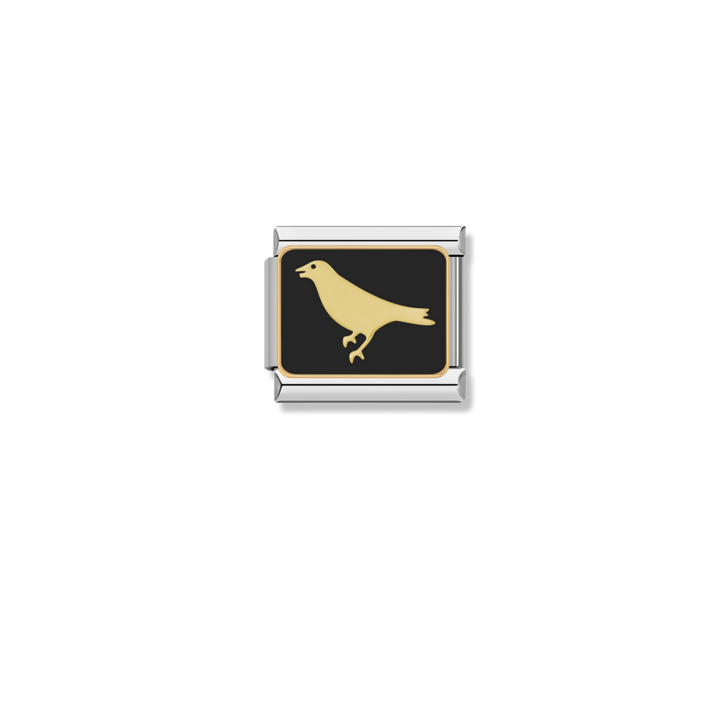 Halloween Crow - Silver Charm