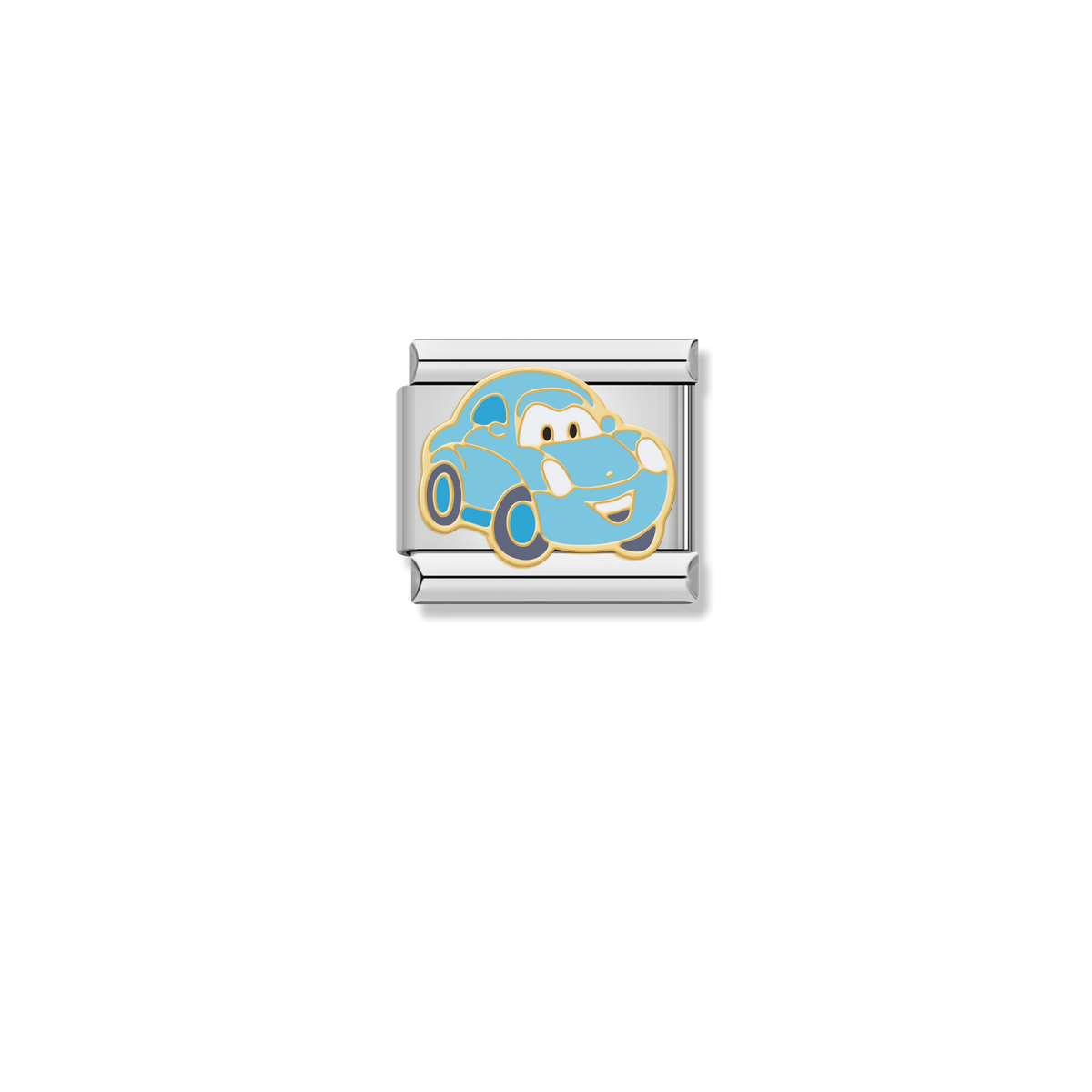 Blue Race Car - Silver Charm
