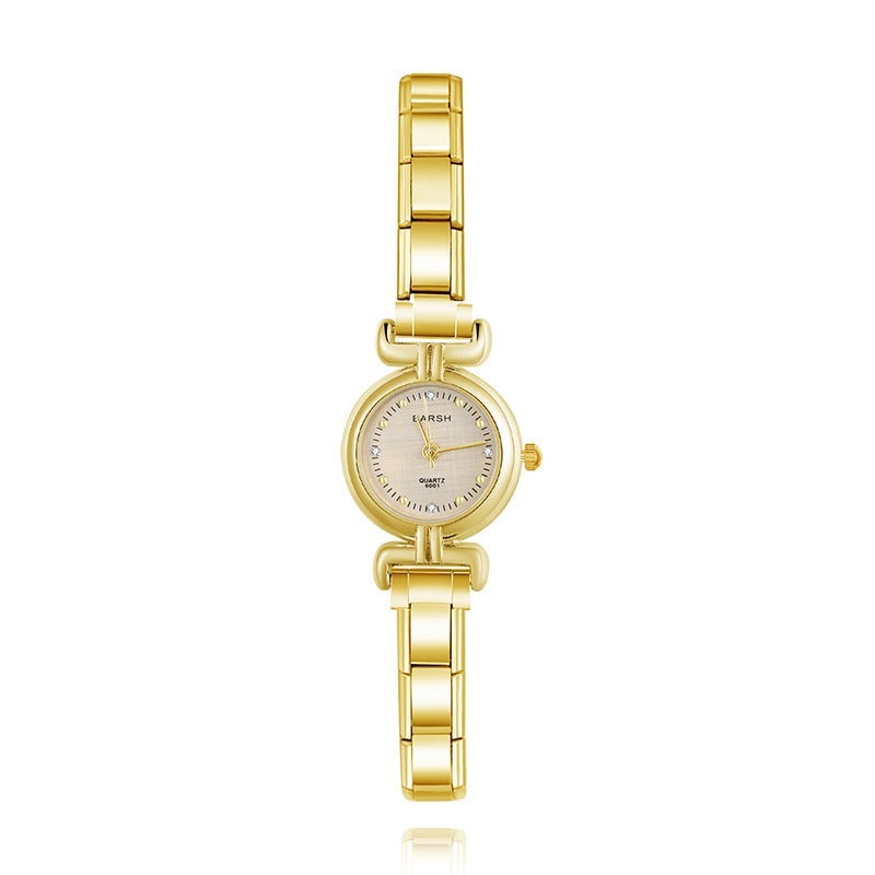 Duet Élégance – Champagne Dial Gold Women's Watch | Italycharm