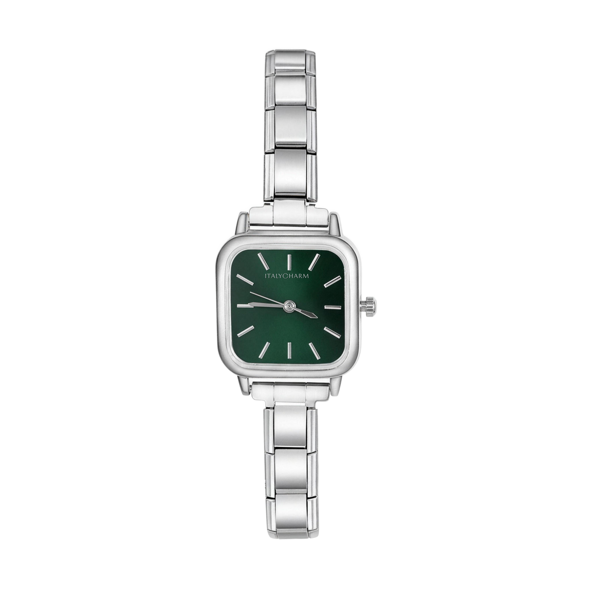 Elara Square – Emerald Forest | Italycharm Women's Watch – Italian charm watch by Italycharm