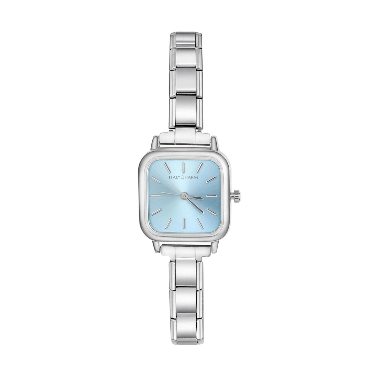 Elara Square – Sky Mist | Italycharm Women's Watch – Italian charm watch by Italycharm