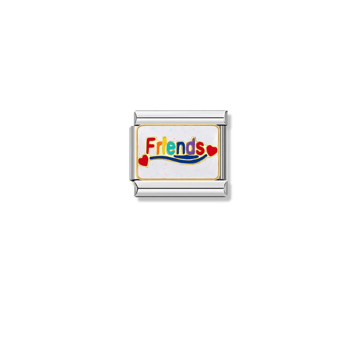 Friends – silver Italian charm by Italycharm