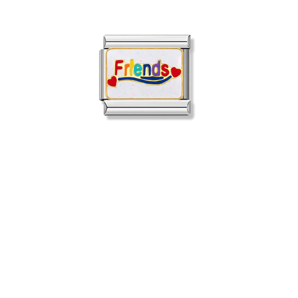 Friends – silver Italian charm by Italycharm