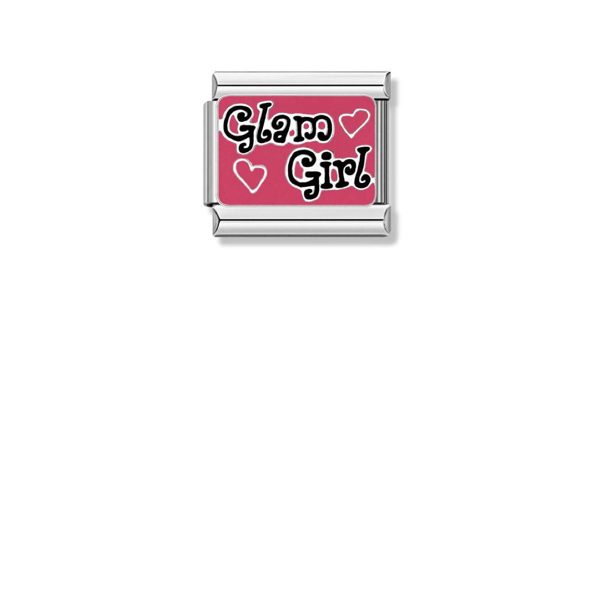 Glam Girl – silver Italian charm by Italycharm