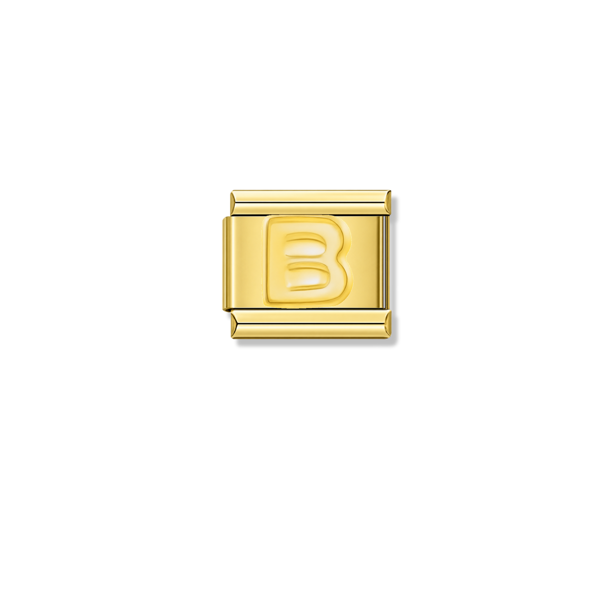 Golden Letter B – gold Italian charm by Italycharm