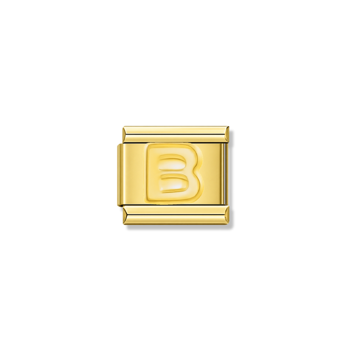 Golden Letter B – gold Italian charm by Italycharm