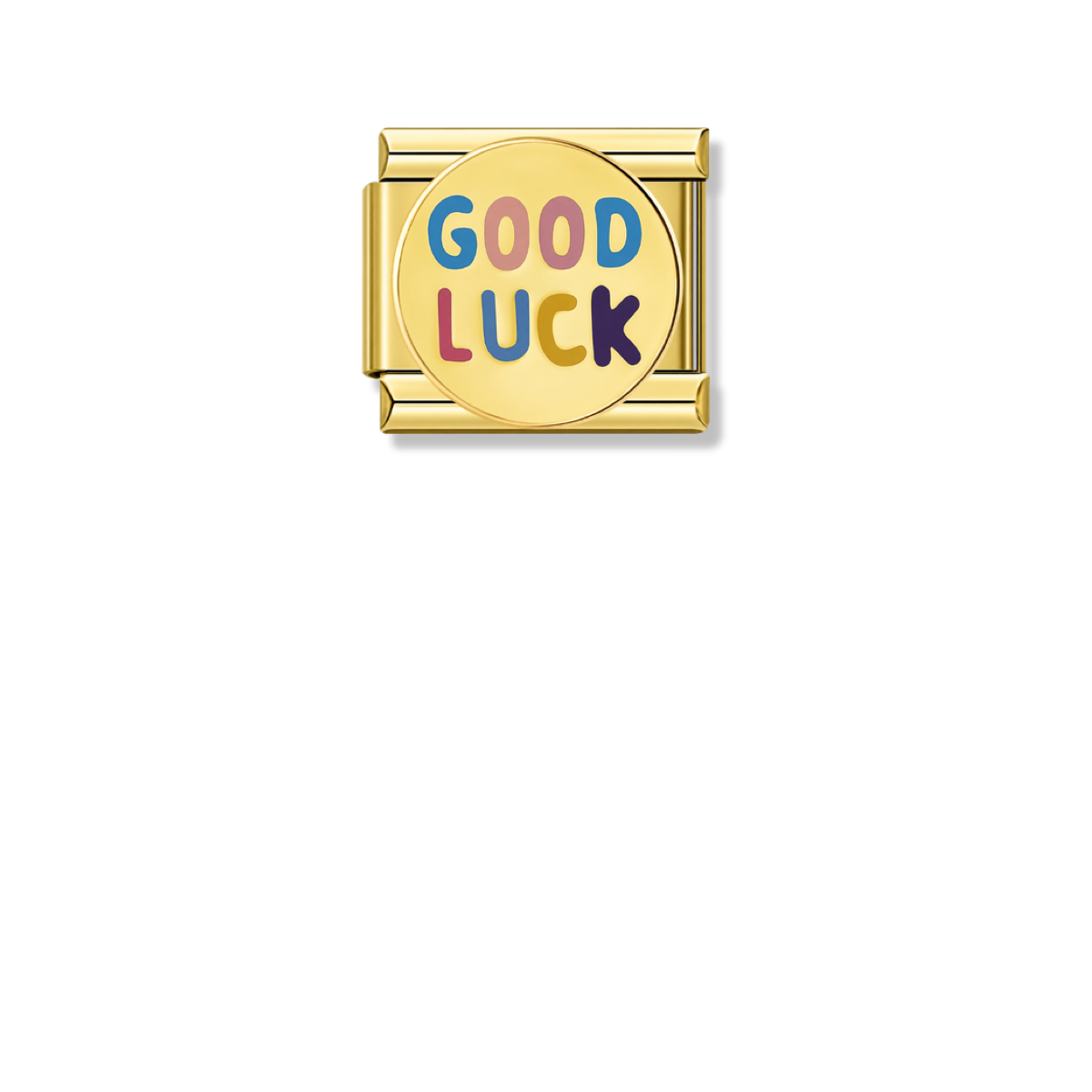 GOOD LUCK - Gold Italian Charm – Italian charm by Italycharm