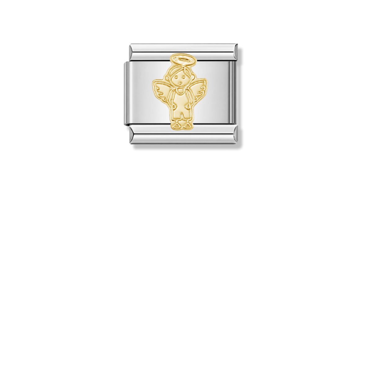 Halo Angel – silver Italian charm by Italycharm