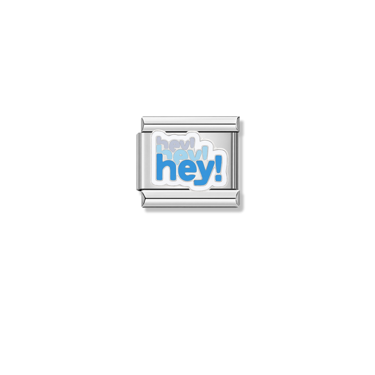 Hey! Hey! Hey! – silver Italian charm by Italycharm