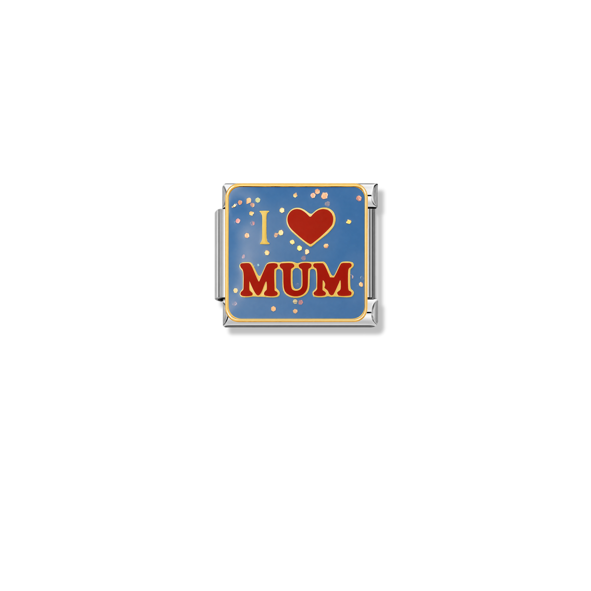 I Love Mum – silver Italian charm by Italycharm