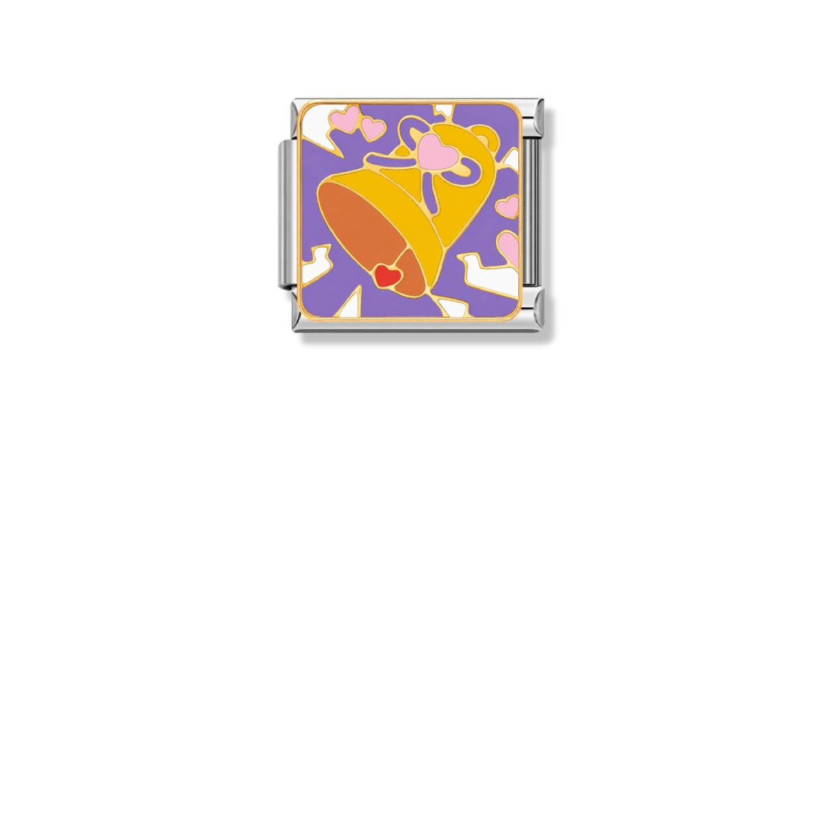 Love Bell – silver Italian charm by Italycharm