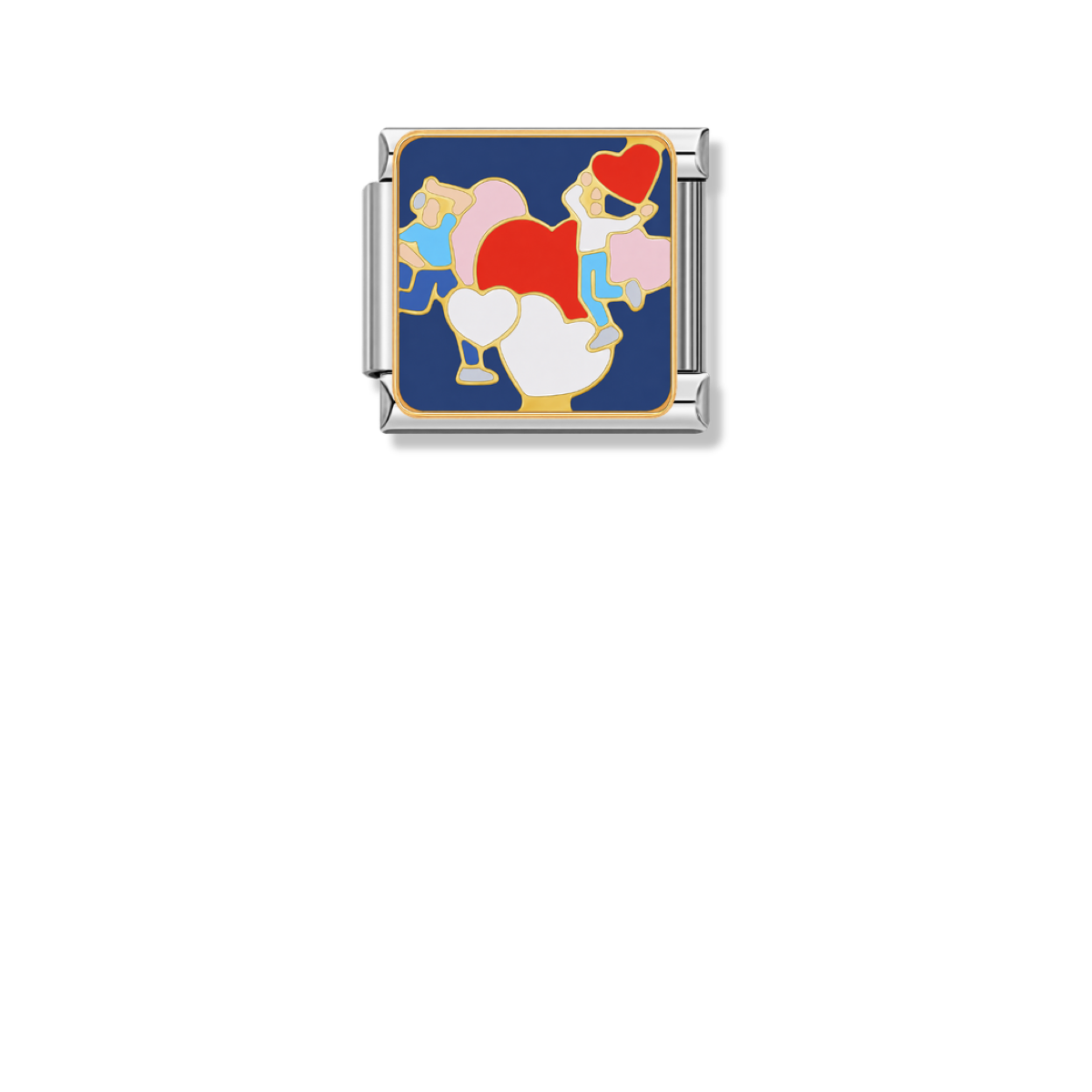 Love Play – silver Italian charm by Italycharm
