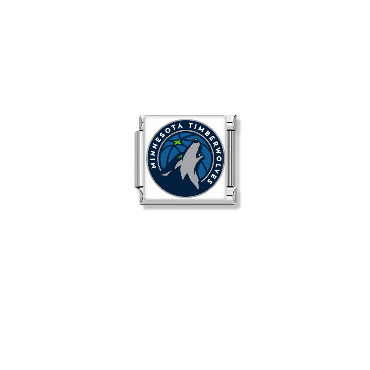 Minnesota Timberwolves Logo – silver Italian charm by Italycharm
