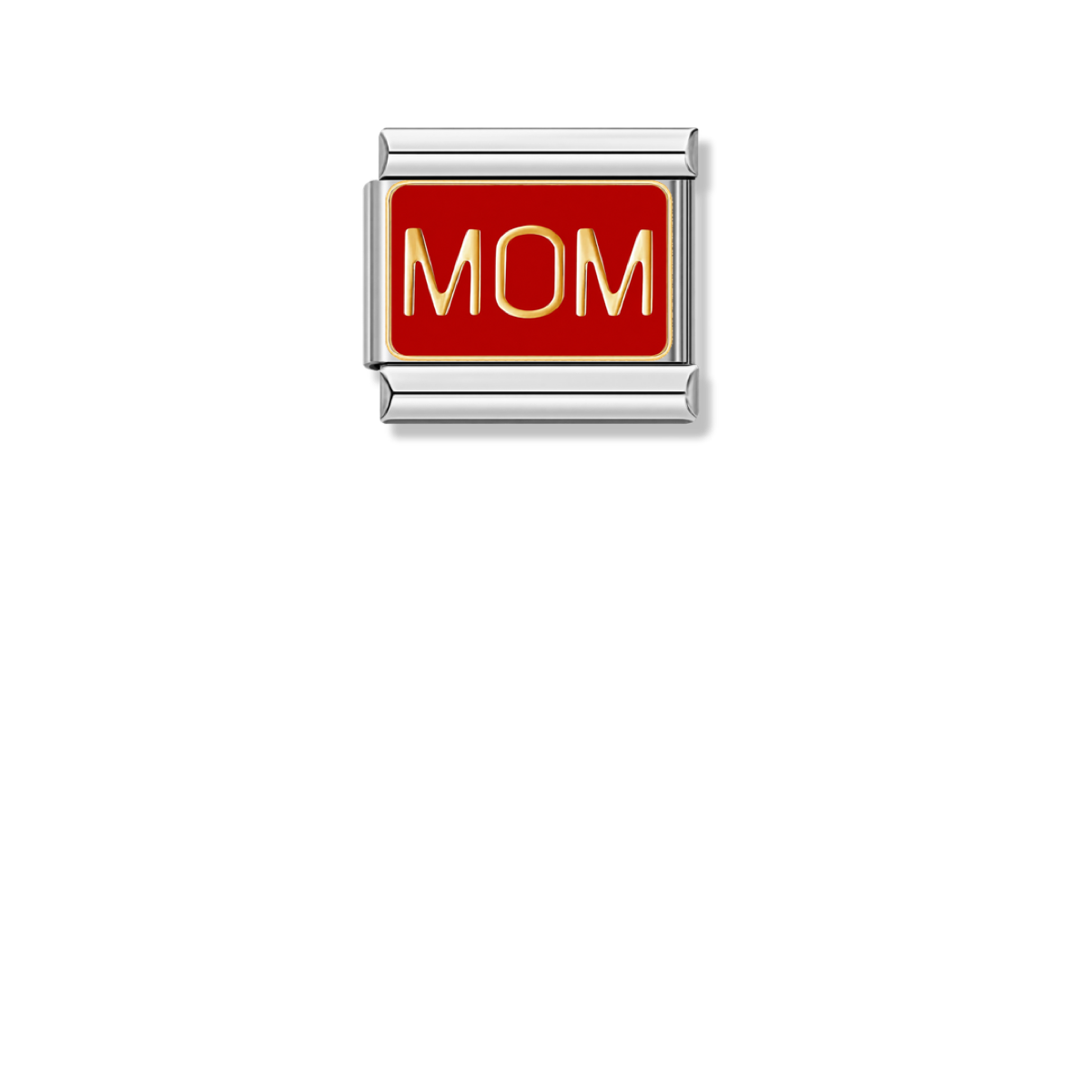 MOM – silver Italian charm by Italycharm