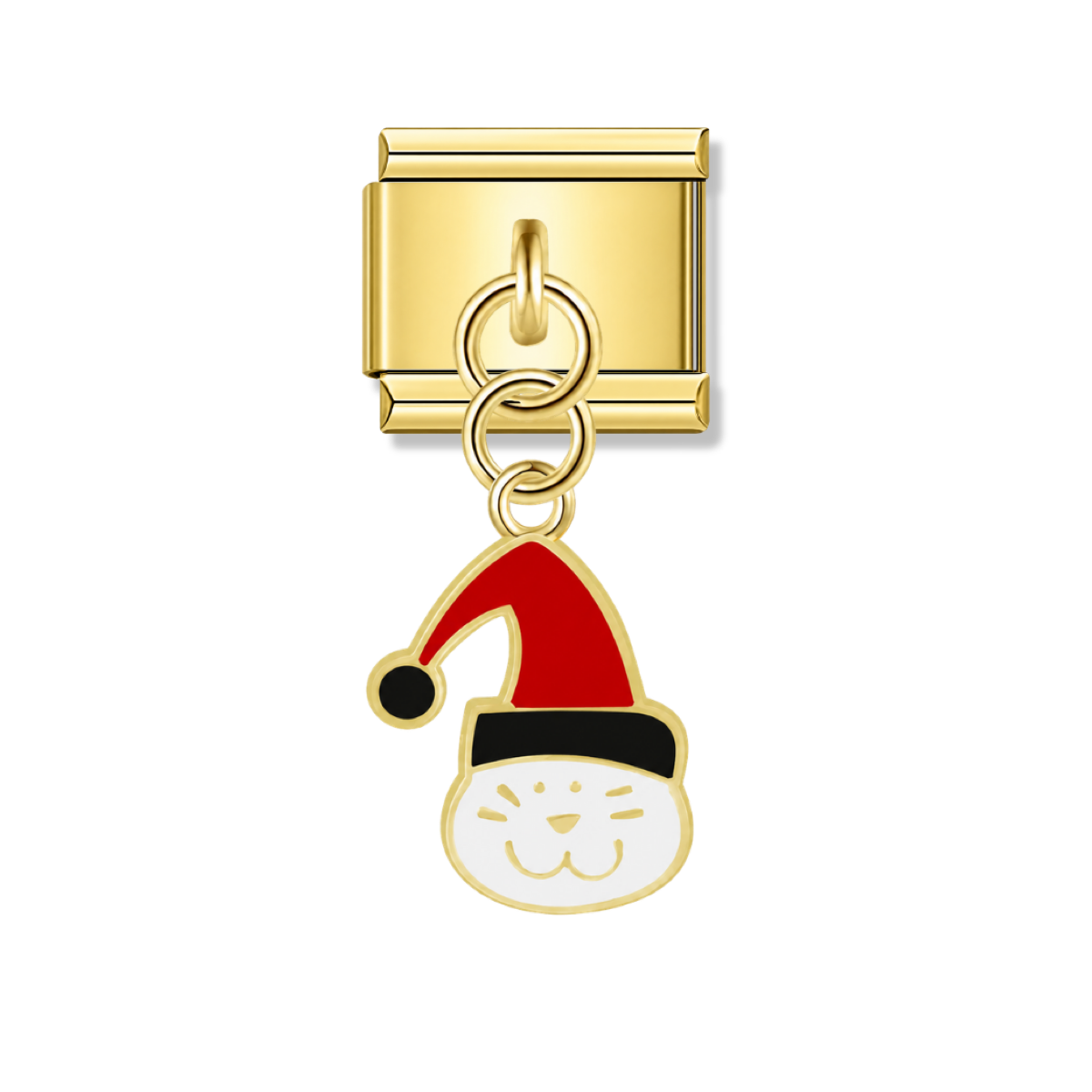 Merry Meow – gold Italian pendant charm by Italycharm