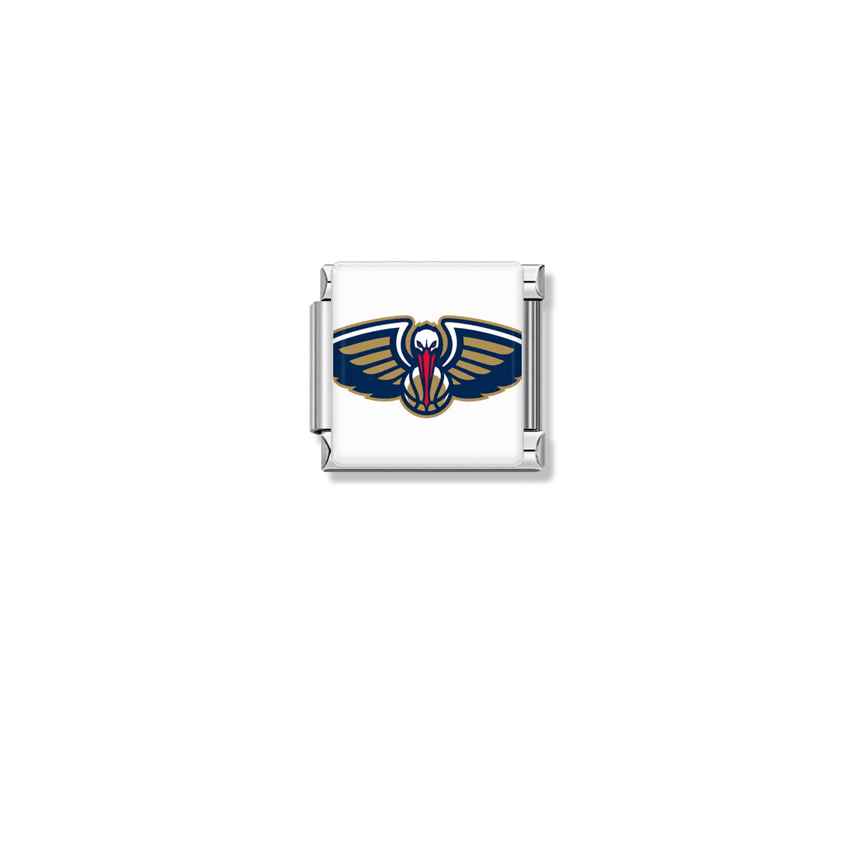 New Orleans Pelicans Logo – silver Italian charm by Italycharm