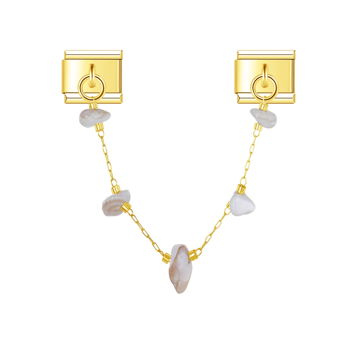 Pure Spirit Artisan Gem with gold chain charm