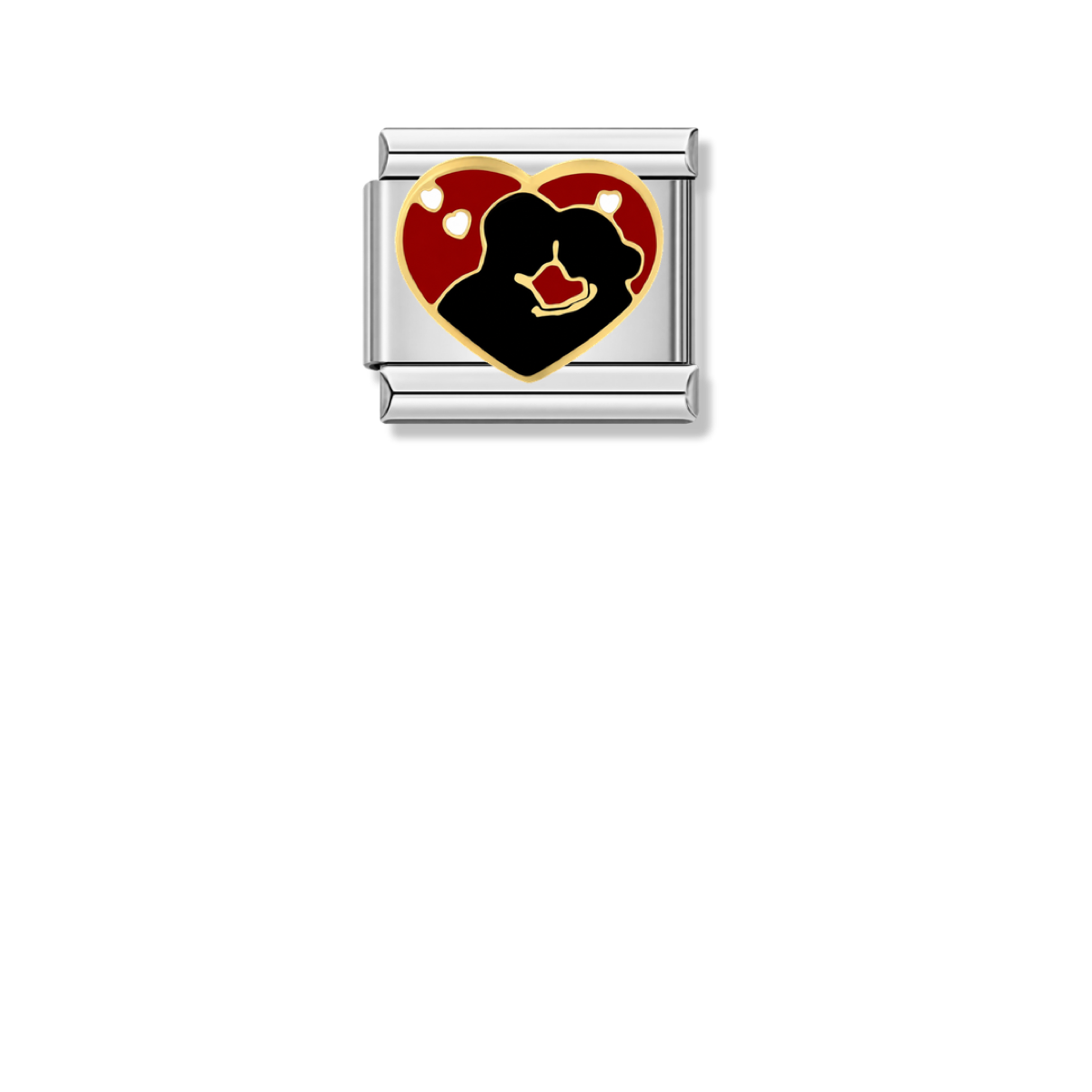 Red Passion – silver Italian charm by Italycharm