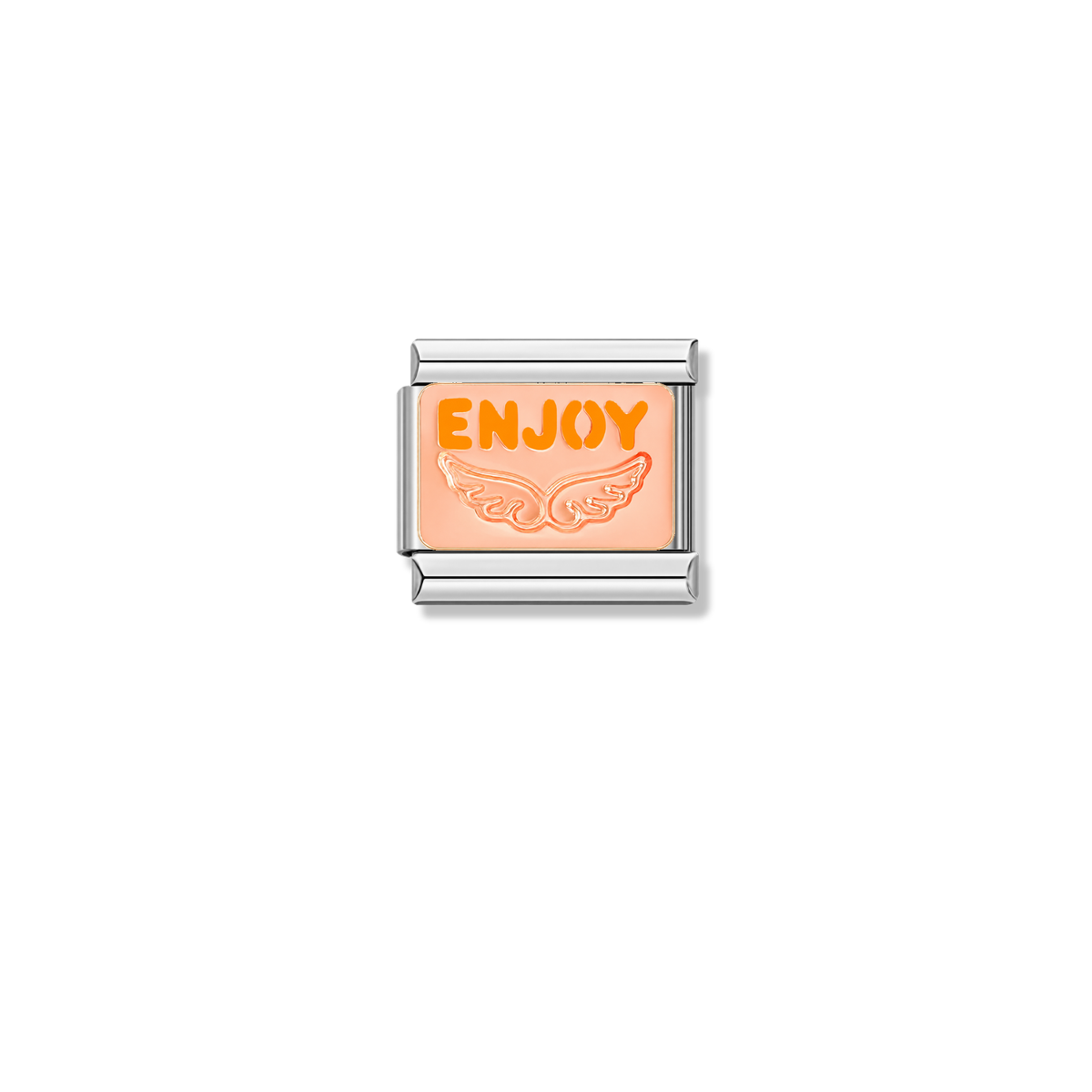 Rose Enjoy – silver Italian charm by Italycharm
