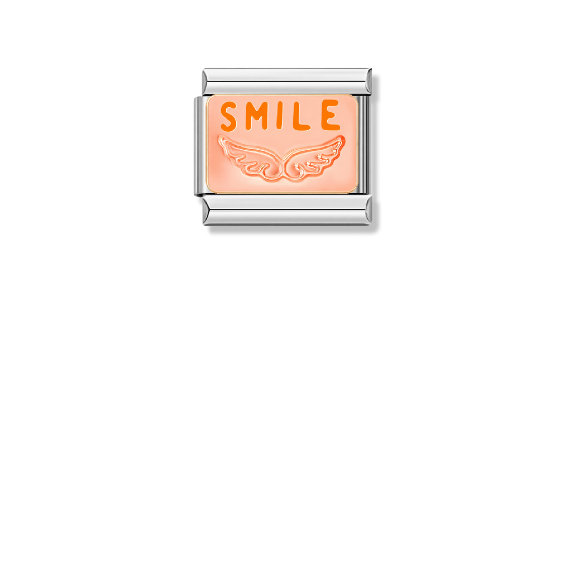 Rose Smile – silver Italian charm by Italycharm