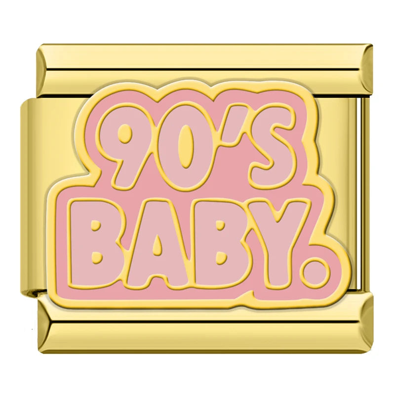90's Baby - Gold Charm - Charmris