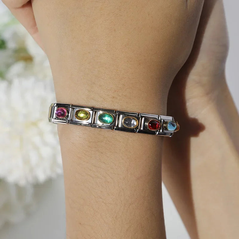 Elegant Aquamarine Resin - Silver Charm