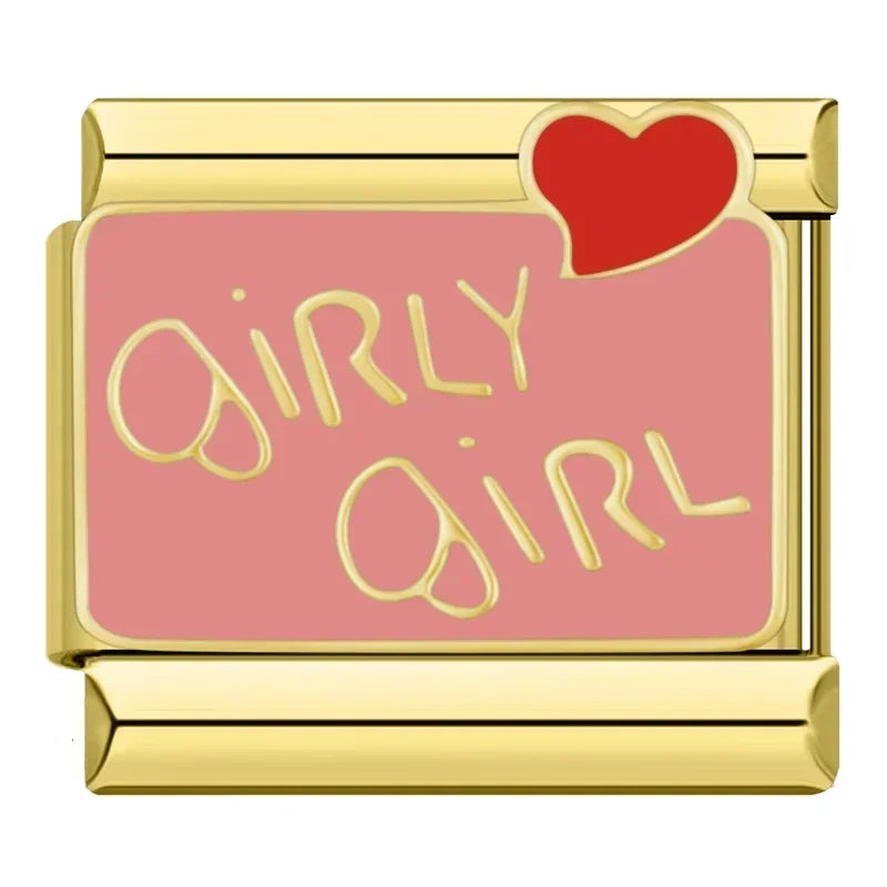 Girly Girl - Gold Charm - Charmris