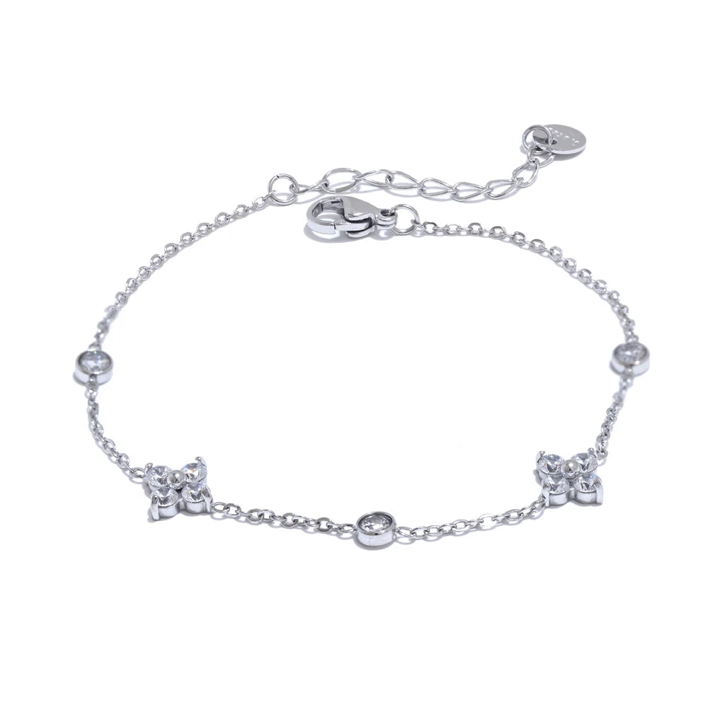 Wildflower Pavé Station Bracelet