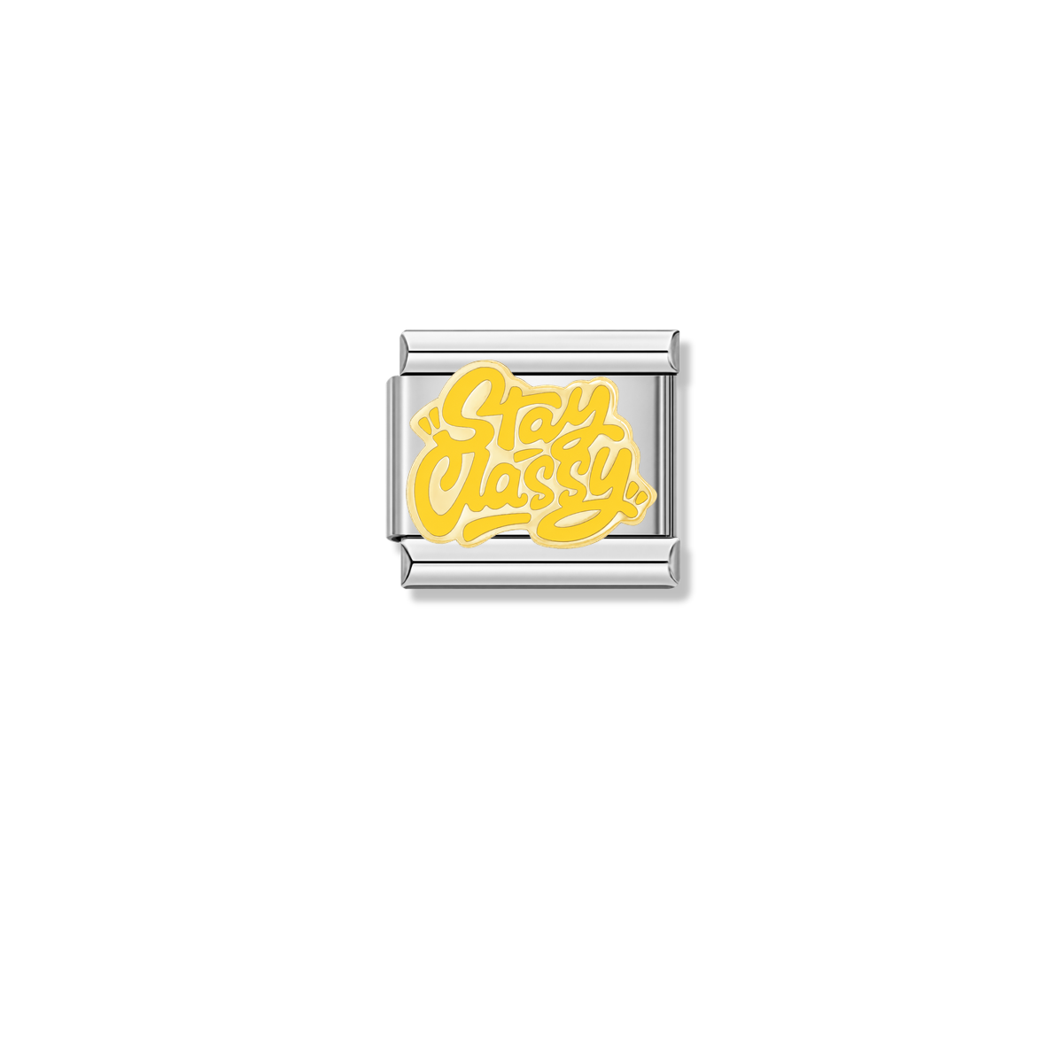 Stay Classy – silver Italian charm by Italycharm