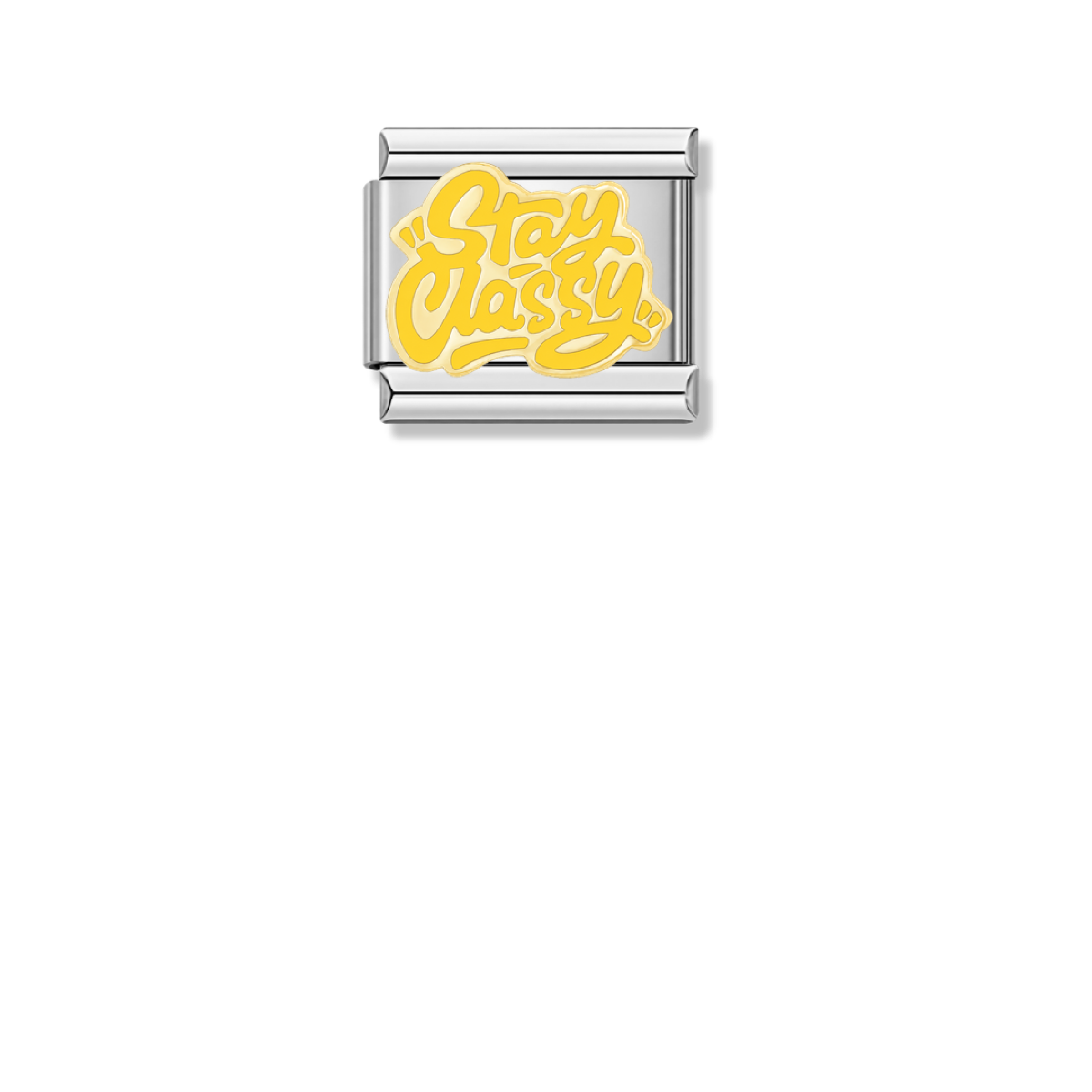 Stay Classy – silver Italian charm by Italycharm