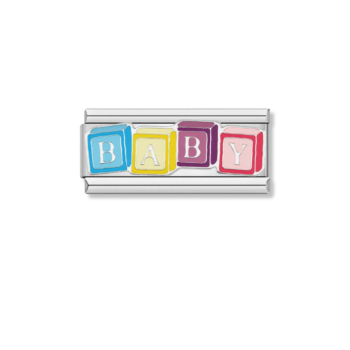 Sweet Baby – silver Italian bar charm by Italycharm