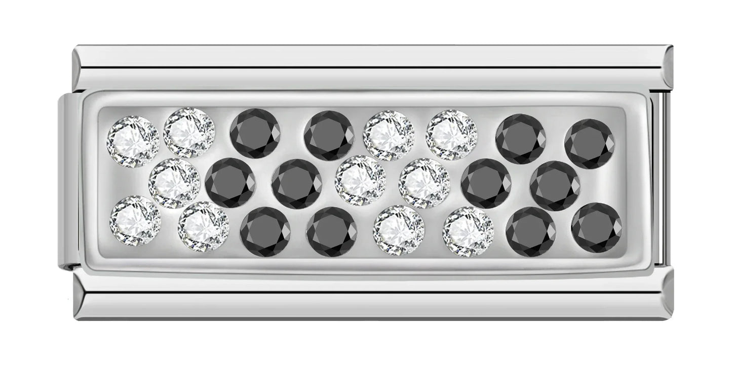 Monochrome Mix – Silver Bar Charm