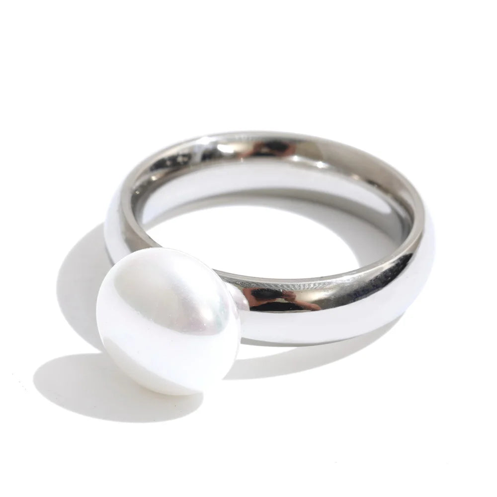Lustre Pearl Dome Ring