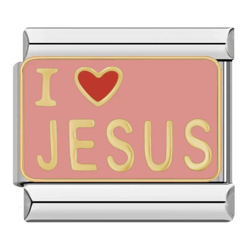 I Love Jesus - Silver Charm - Charmris