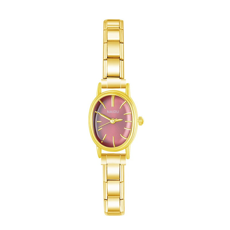 Silva Grace – Rose Blush Dial Gold Women's Watch | Italycharm