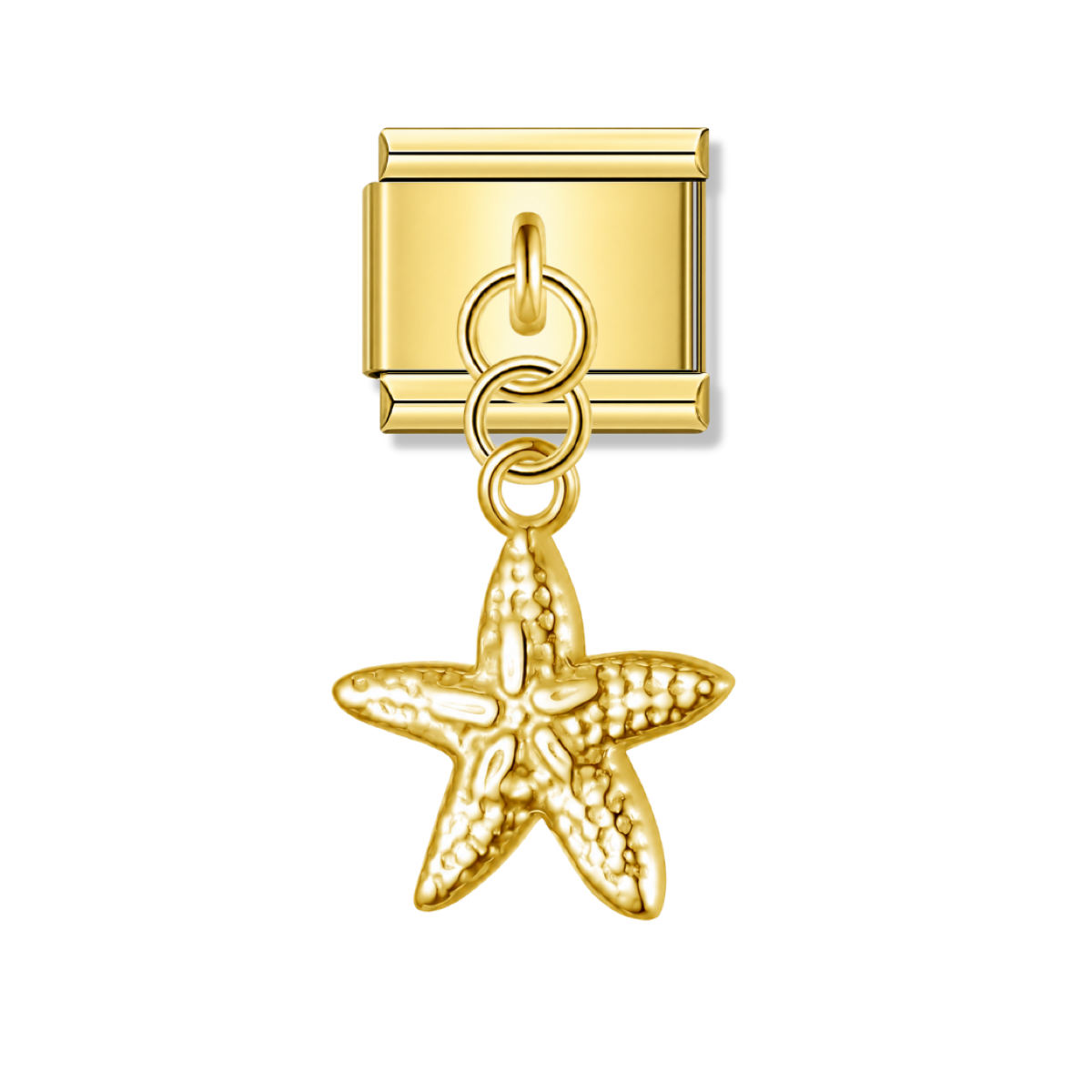 Starfish – Gold Italian Pendant Charm – Italian charm by Italycharm
