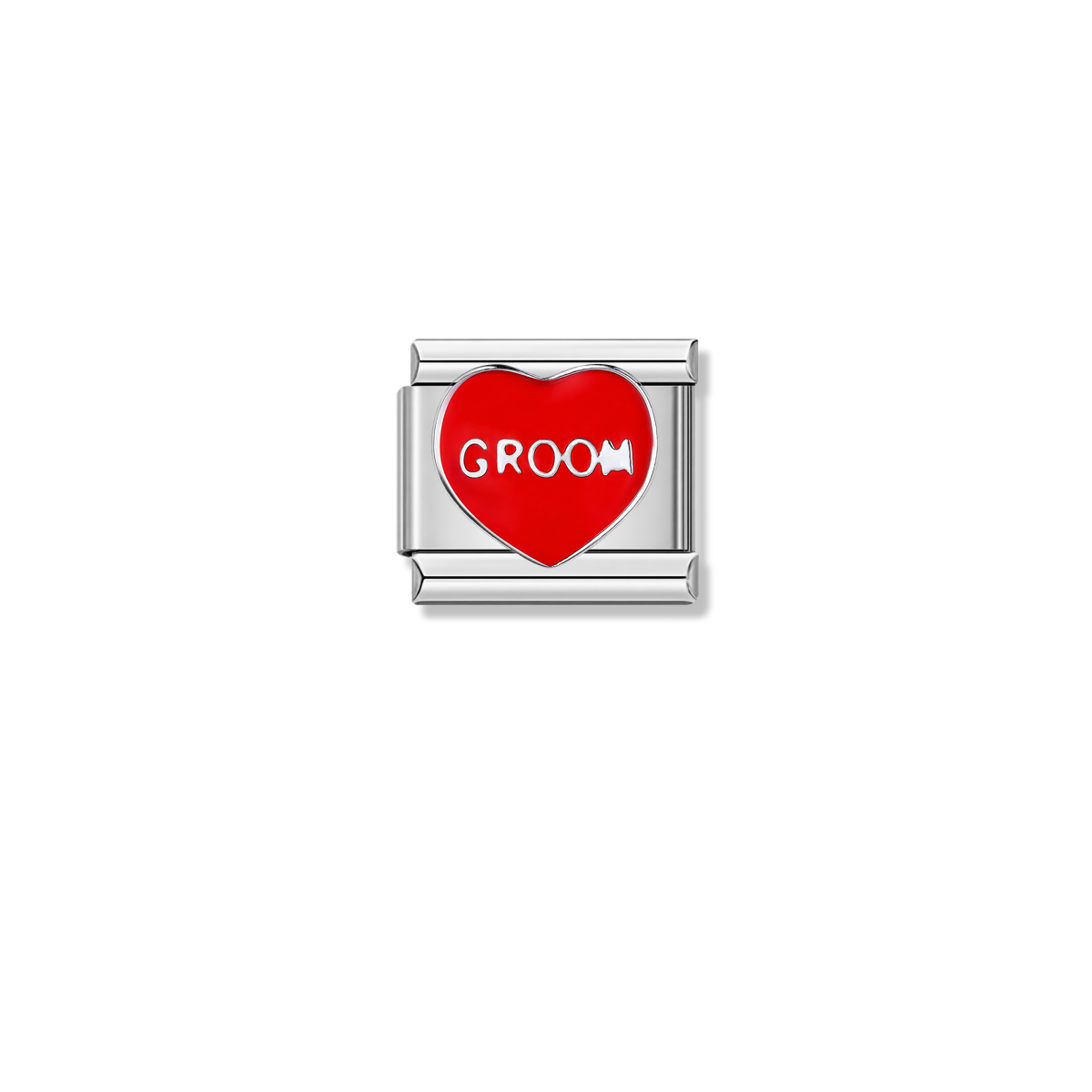 The Groom – silver Italian charm by Italycharm