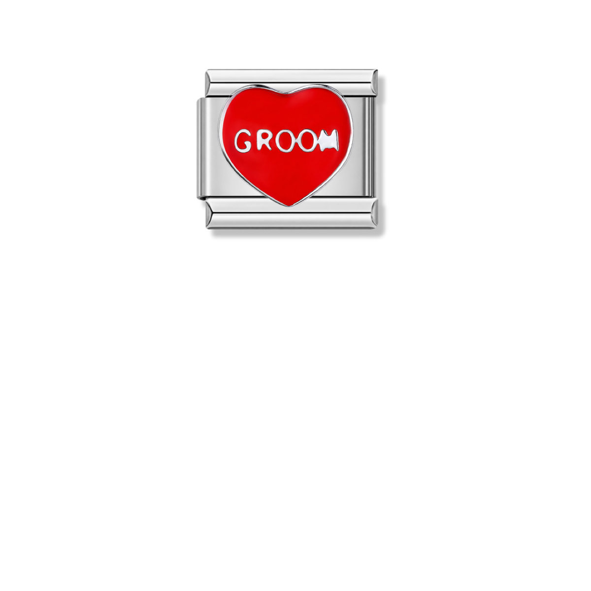 The Groom – silver Italian charm by Italycharm