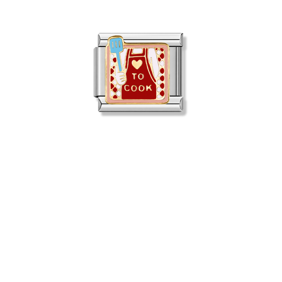 To Cook – silver Italian charm by Italycharm