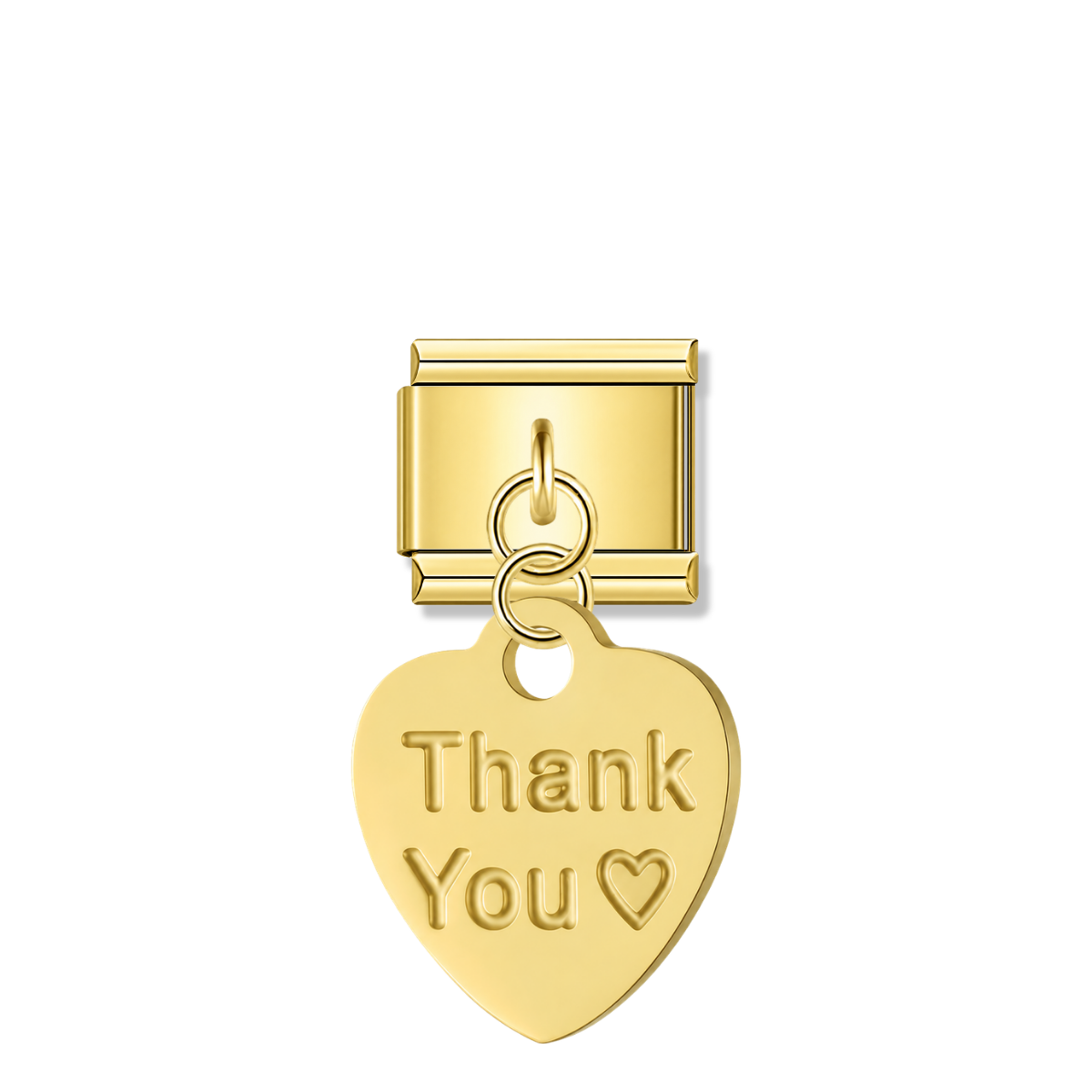 Thank You - Gold Italian Pendant Charm – Italian charm by Italycharm