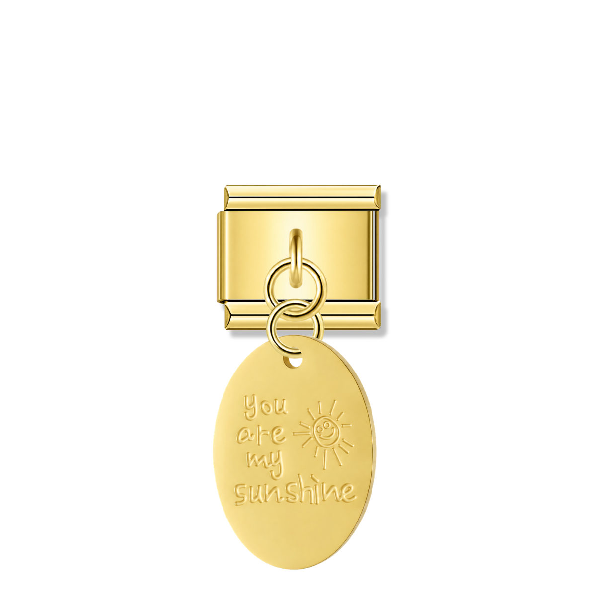 You Are My Sunshine - Gold Italian Pendant Charm – Italian charm by Italycharm