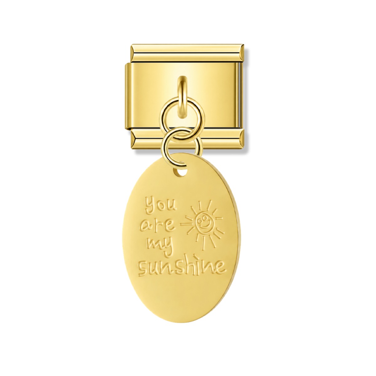 You Are My Sunshine - Gold Italian Pendant Charm – Italian charm by Italycharm
