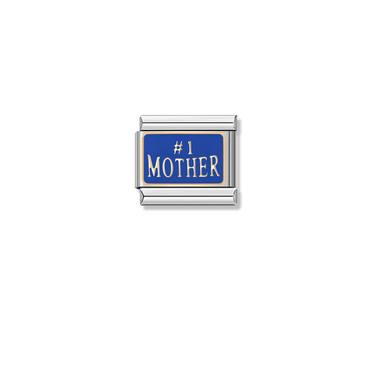 #1 Mother – silver Italian charm by Italycharm